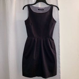 🖤 Black Sleeveless Cotton Sheath Dress (Size: 2)